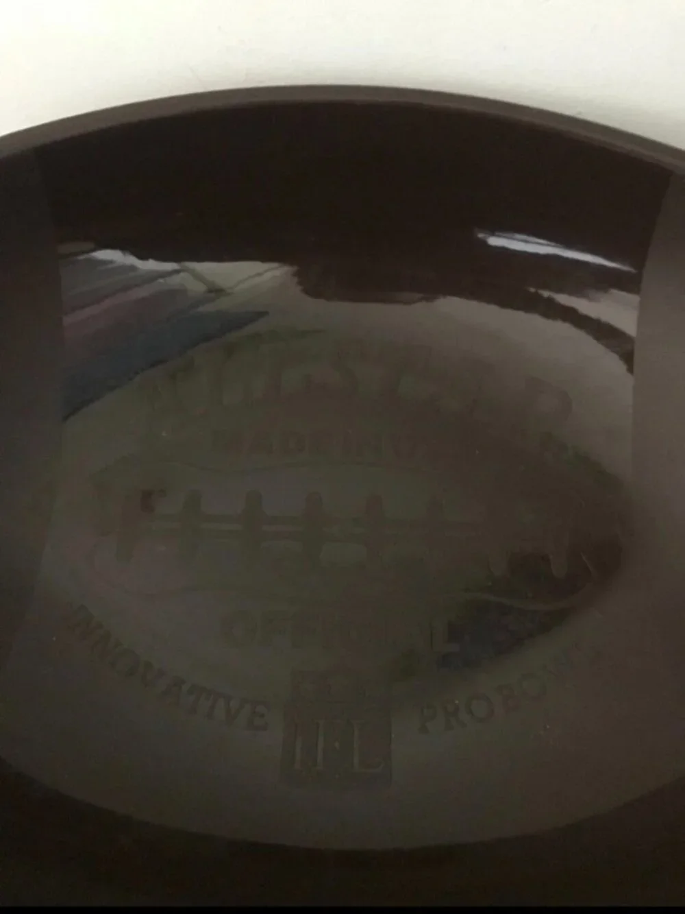 Vintage Indoor Football League IFL PRO BOWL Brown Snack Bowl Chip Dip Dish 18